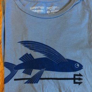 Patagonia Men’s Tshirt with Fly fishing art